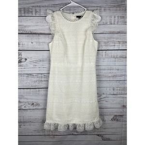 J Crew Cap Sleeve ruffle size 4